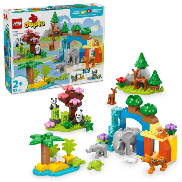 LEGO Duplo Town Rodziny Dzikich Zwierząt 3 W 1 10446