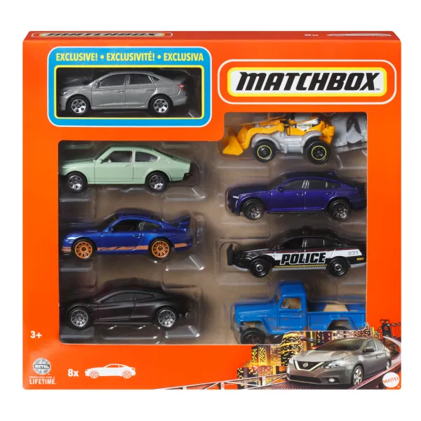 Mattel Matchbox Samochody 8-pak Auta Zestaw 3+ HVR81 HVR87