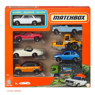 Matchbox Samochody 8-pak Auta Zestaw 3+ HVR81 HVR88