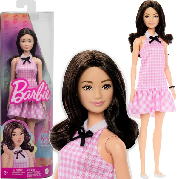 Barbie Fashionista Lalka w Różowej Sukience HRH21
