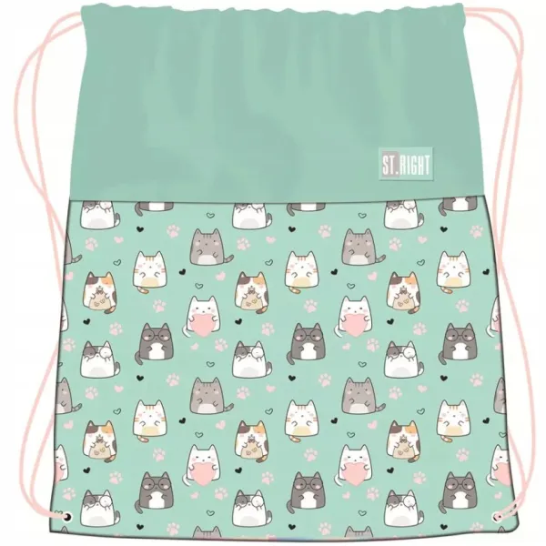 St. Majewski Worek na Obuwie ST.RIGHT Charming Cats 5088