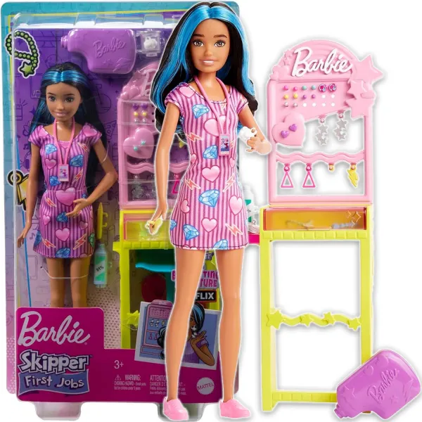 Barbie Skipper Pierwsza Praca Przekłuwanie Uszu HKD78