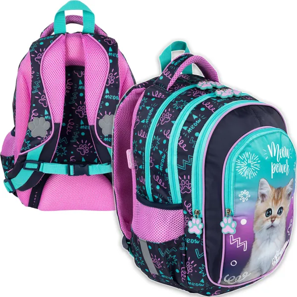 St. Majewski Plecak 4-Komorowy My Little Friend Kitty Party 7136