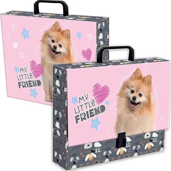 St. Majewski Teczka Szkolna z Rączką A4 XL My Little Friend Sweet Pomeranian 5804