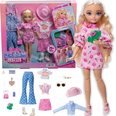 Barbie Dream Besties Lalka Malibu Festiwalowe Stylizacje JGH87