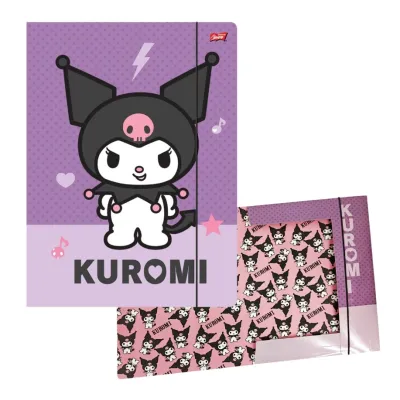 Teczka z Gumką KUROMI VIOLET/PINK A4 St. Majewski 4066