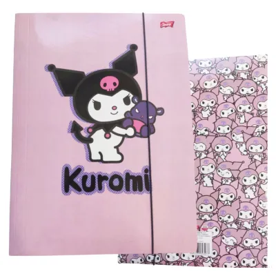 Teczka z Gumką Kuromi Pink A4 St. Majewski 3977 Różowa