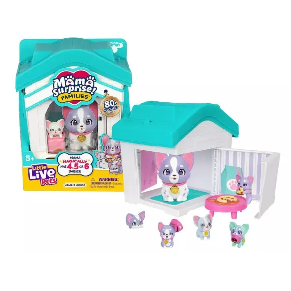 Little Live Pets Mama Surprise Families Domek Mamy Piesek BULDOG FRANCUSKI 0757