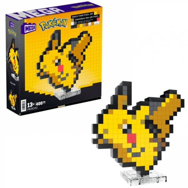 Mega Pokemon Klocki Konstrukcyjne Pikachu 400 Elementów HTH74