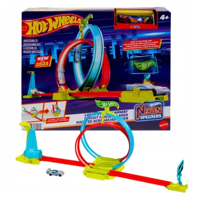 Hot Weels Neon Speeders HPC05 Zestaw Tor Neonowa Pętla