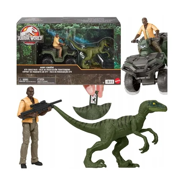 Jurassic World Pogoń za Velociraptorem Zestaw Figurek HTP62