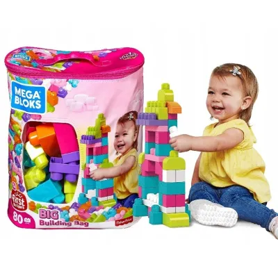 Klocki Mega Bloks First Builders Big Building Bag DCH62 80 elementów