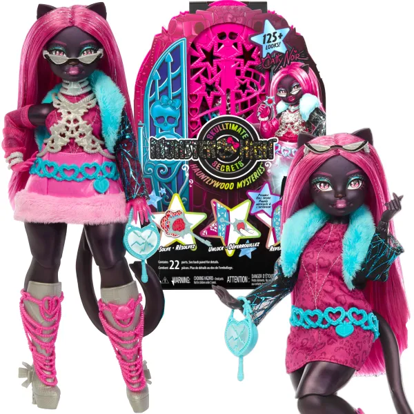 Lalka Monster High Straszysekrety TAJEMNICE HOLLYDUCH Catty Noir JBG82