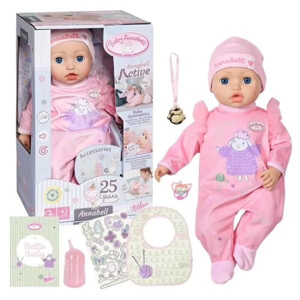 BABY ANNABELL ACTIVE LALKA INTERAKTYWNA 43 CM 706626