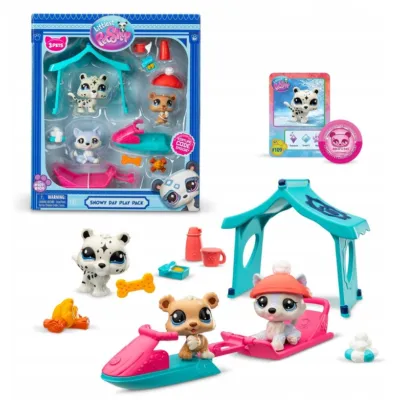 Littlest Pet Shop Zestaw Do Zabawy w Śnieżny Dzień LPS00534 Dzień Bałwana