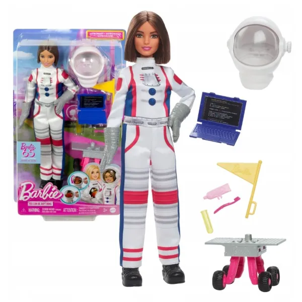 Lalka Barbie Kariera Lalka Astronautka Akcesoria HRG45 MATTEL