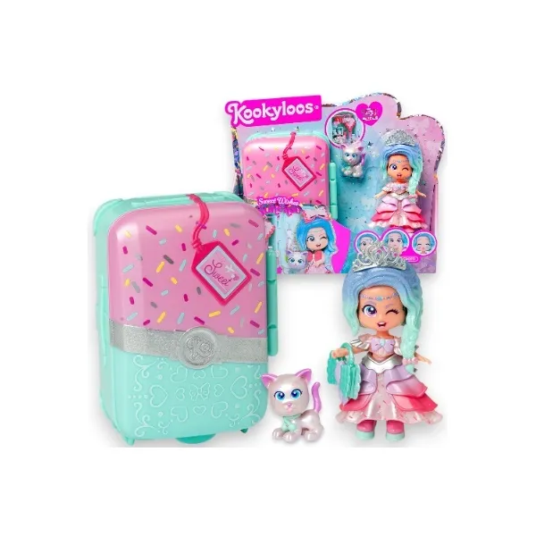 MagicBox Kookyloos Suitcases Walizka Sweet Wishes Walizka Lalka Akcesoria