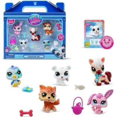 Littlest Pet Shop Zestaw Figurek Collector Set Winter Besties 5 szt. Figurek LPS00573