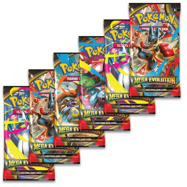 Karty Pokemon TCG Mega Evolution Booster Pack 1 Paczka - 10 Losowych Kart