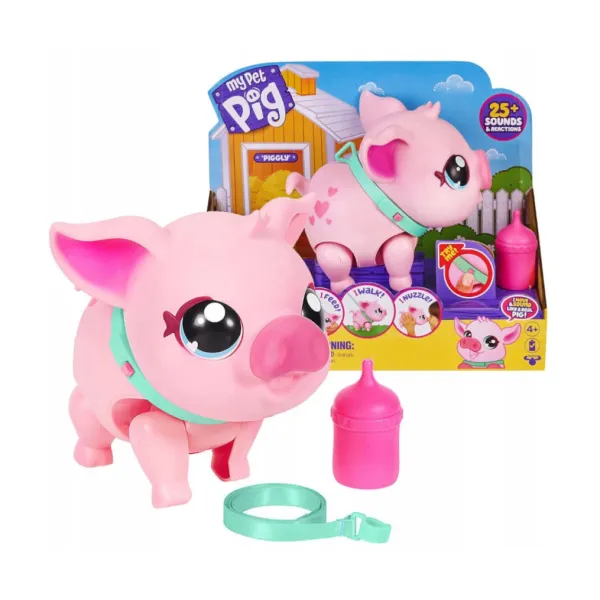 Little Live Pets 26366 Interaktywna różowa świnka CHODZI TAŃCZY PIG