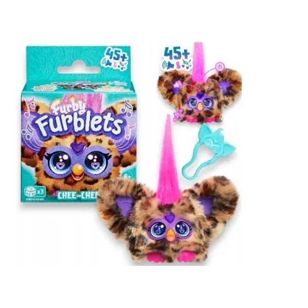 Furby FURBLETS Interaktywna Maskotka Chee-Chee Gepard Hasbro G1697 F9703