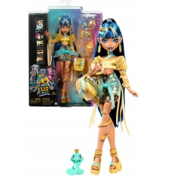 Lalka Monster High CLEO DE NILE Lalka Zwierzątko Kobra Hissette HXH74