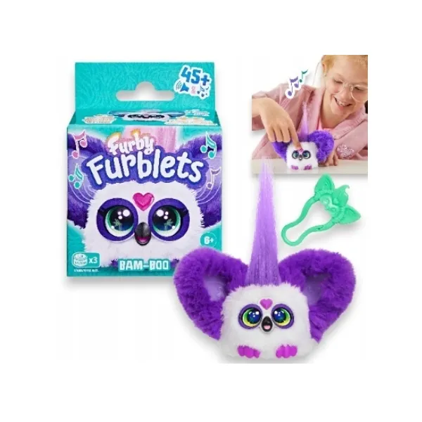 Furby FURBLETS Interaktywna Maskotka Bam-Boo Panda Biała Hasbro G1698 F9703