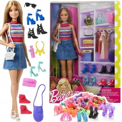Barbie Lalka z Butami i Akcesoriami FVJ42
