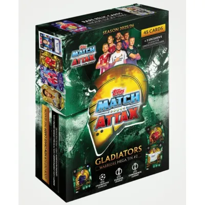 TOPPS Match Attax 25/26 MEGA TIN 2 GLADIATORS WARRIORS Puszka Karty Kolekcjonerskie Piłkarskie