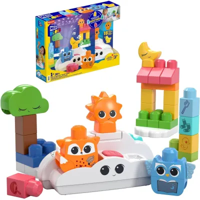 MEGA BLOKS Fisher-Price Duże Klocki i Lampka Projektor HTH43