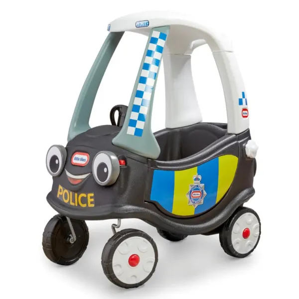 Jeździk Little Tikes Cozy Coupe POLICJA 170539 Pchacz Czarno-Biało-Szary NOWA WERSJA
