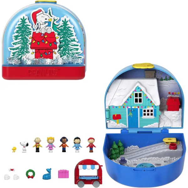 Polly Pocket x Snoopy PEANUTS HOLIDAY COLLECTOR Zestaw Świąteczny Fistaszki JFV05