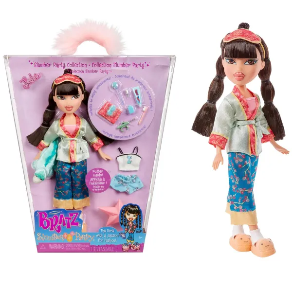 Bratz Slumber Party Doll JADE Piżama Party Kolekcjonerska Modna Lalka z Akcesoriami 592068