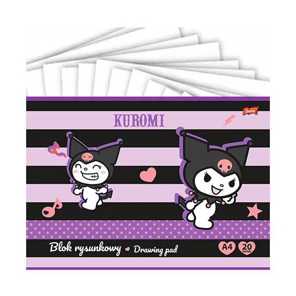 KUROMI Blok Rysunkowy A4 20 Kartek Unipap / St. Majewski 3939