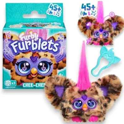 Furby FURBLETS Interaktywna Maskotka Chee-Chee Gepard Brązowy Hasbro G1697 F9703