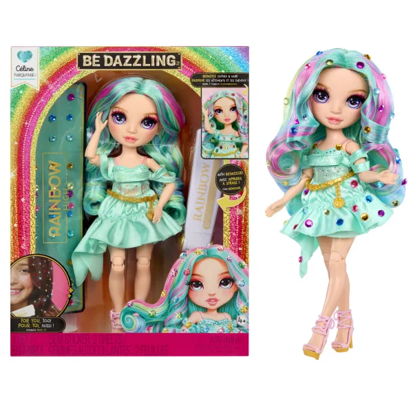 Rainbow High Be Dazzling Lalka Modowa Celine Turquoise 597827