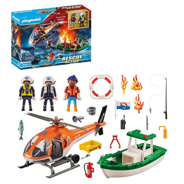 Playmobil Rescue Action Misja Przybrzeżnej Straży Pożarnej 70491