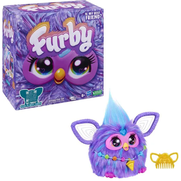 Furby Hasbro Interaktywna Maskotka FurReal PURPLE F6743 Efekty Świetlne i Dźwiękowe JĘZYK ANGIELSKI