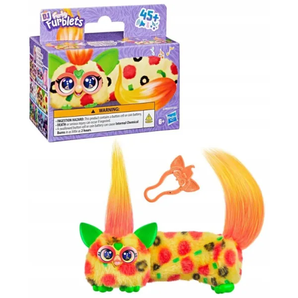 FURBY DJ Furblets Rozciągliwa Maskotka Interaktywna Furbiś PEPP-OH-RONI G1784