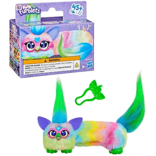 FURBY DJ Furblets Rozciągliwa Maskotka Interaktywna CAN-DEE-SWIRL G1782