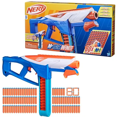 PISTOLET KARABIN NERF WYRZUTNIA NERF N SERIES INFINITE F8631 80 Strzałek