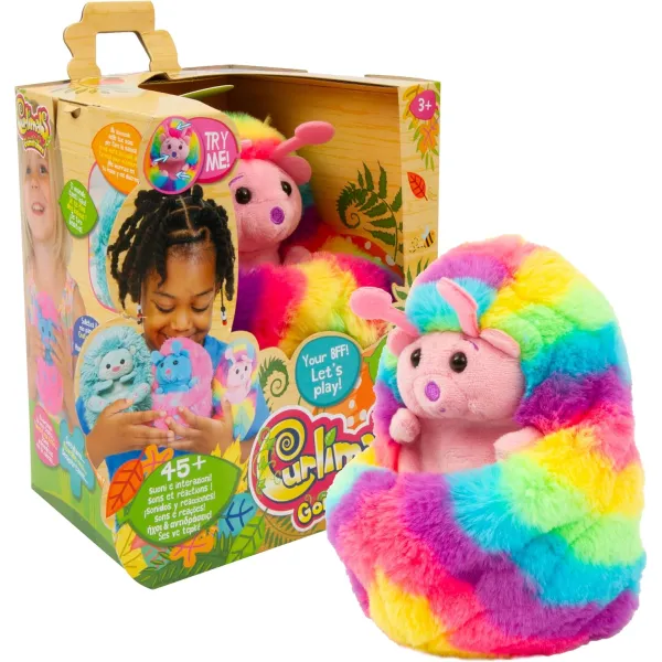 Kulisie Curlimals CATERPILLAR INTERAKTYWNA GĄSIENICA COCO MASKOTKA Tęczowa
