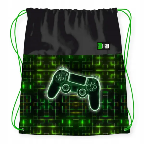 ST.RIGHT Plecak Worek Szkolny Na Obuwie dla Chłopca Dark Game SO01 3902