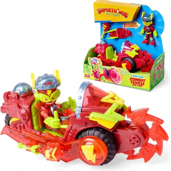 SuperThings Kazoom Power Combat Vehicle KID FURY Zestaw pojazd z figurką