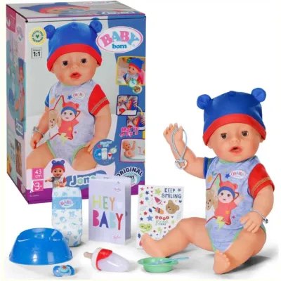 Baby Born Lalka Interaktywna Bobas JONAS 43 cm 10 funkcji 834848