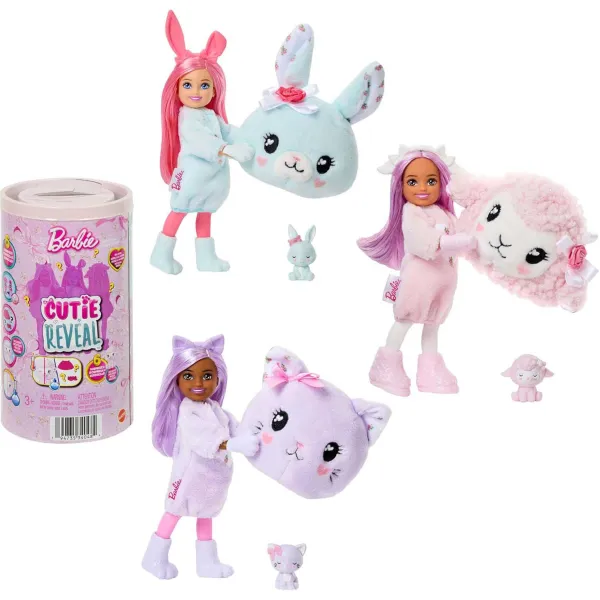 Lalka Barbie Cutie Reveal Chelsea Słodkie Kokardki JMW63 Mattel