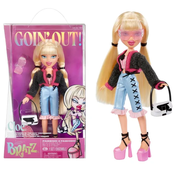 Bratz Goin' Out! Doll Cloe Kolekcjonerska Modna Lalka z Akcesoriami 524199