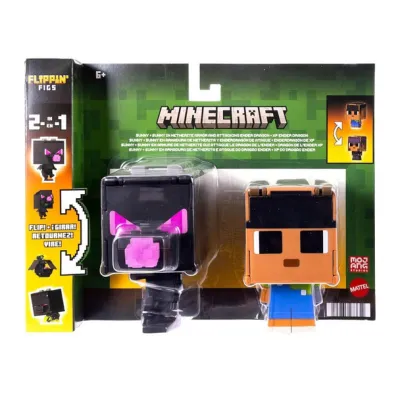 Minecraft Flippin' Figs 2 Figurki Transformujące Sunny & Ender Dragon JCN27
