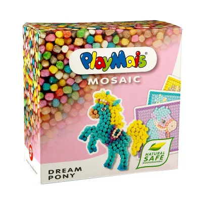 PlayMais Klocki Kukurydziane Zestaw Kreatywny Mozaika DREAM PONY Wymarzony Kucyk 160179