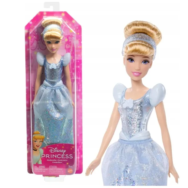 Lalka Disney Princes Cinderella KOPCIUSZEK w Niebieskiej Sukience HLW06